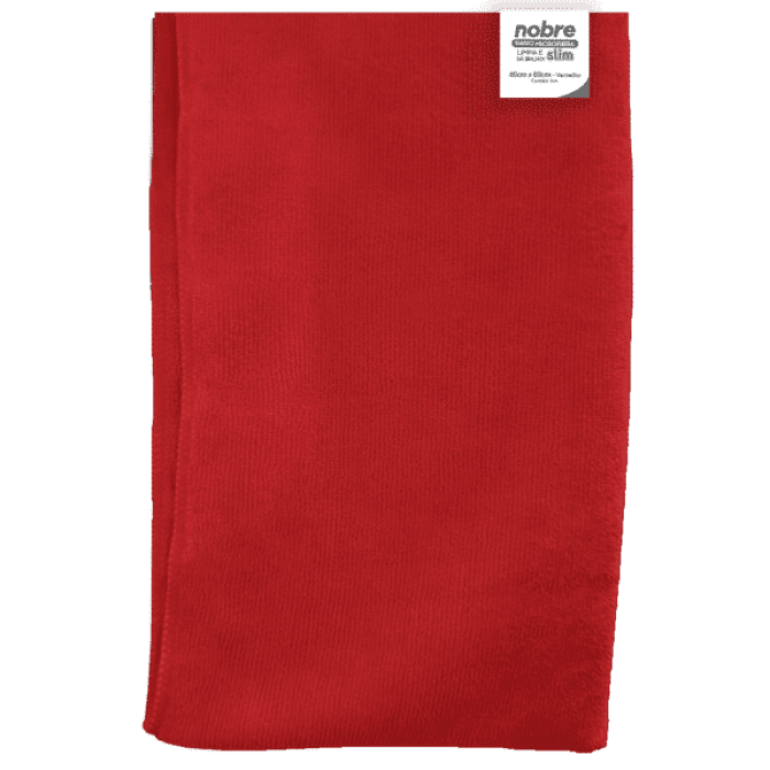 Imagem de Pano de Microfibra 40 x 60 cm Vermelho Slim – Nobre