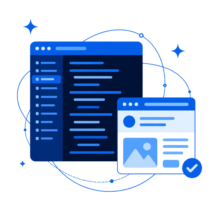 Ilustração: Desenvolvimento Profissional com Cursor AI — Eco Webdesign