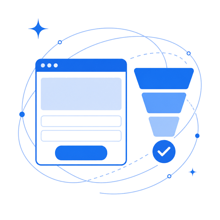 Ilustração: Landing Pages Criadas com IA que Convertem Mais Clientes — Eco Webdesign