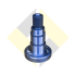 Imagem adicional 1 do item 0205103654 - Eixo Motor Hidr. Corte Base - Comp. John Deere - Linha Canavieira