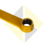 Imagem adicional 1 do item 2487823 - BIELA ARTICULACAO DA CACAMBA 312CL/ 314CL - Comp. Caterpillar - Linha Construcao