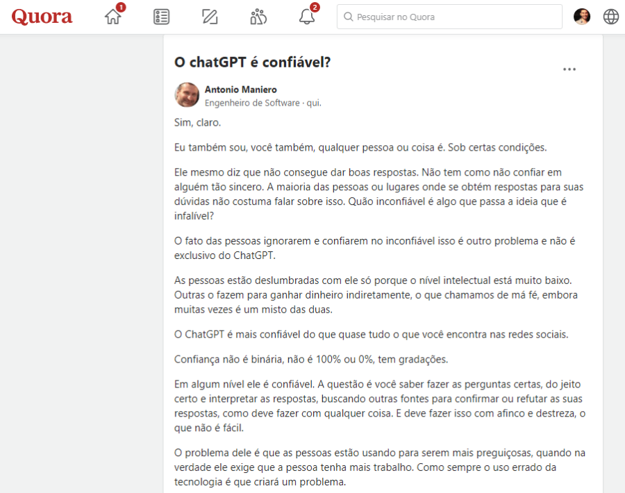 Quora Chat GPT ANtonio Maniero min