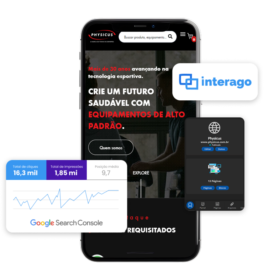 site personalizado interago com melhor posicionamento