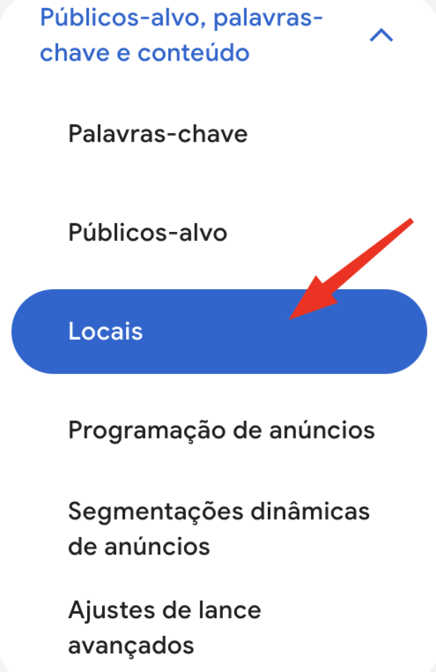 definir locais