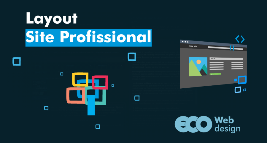 Layout de um site profissional