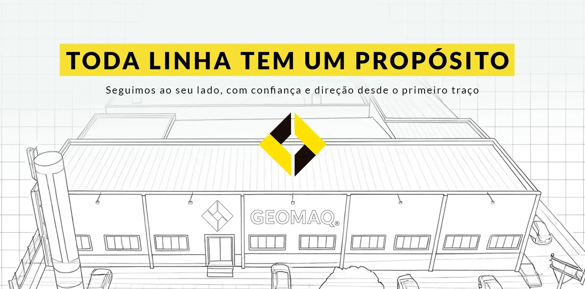 Banner Geomaq Toda Linha Tem Um Propósito