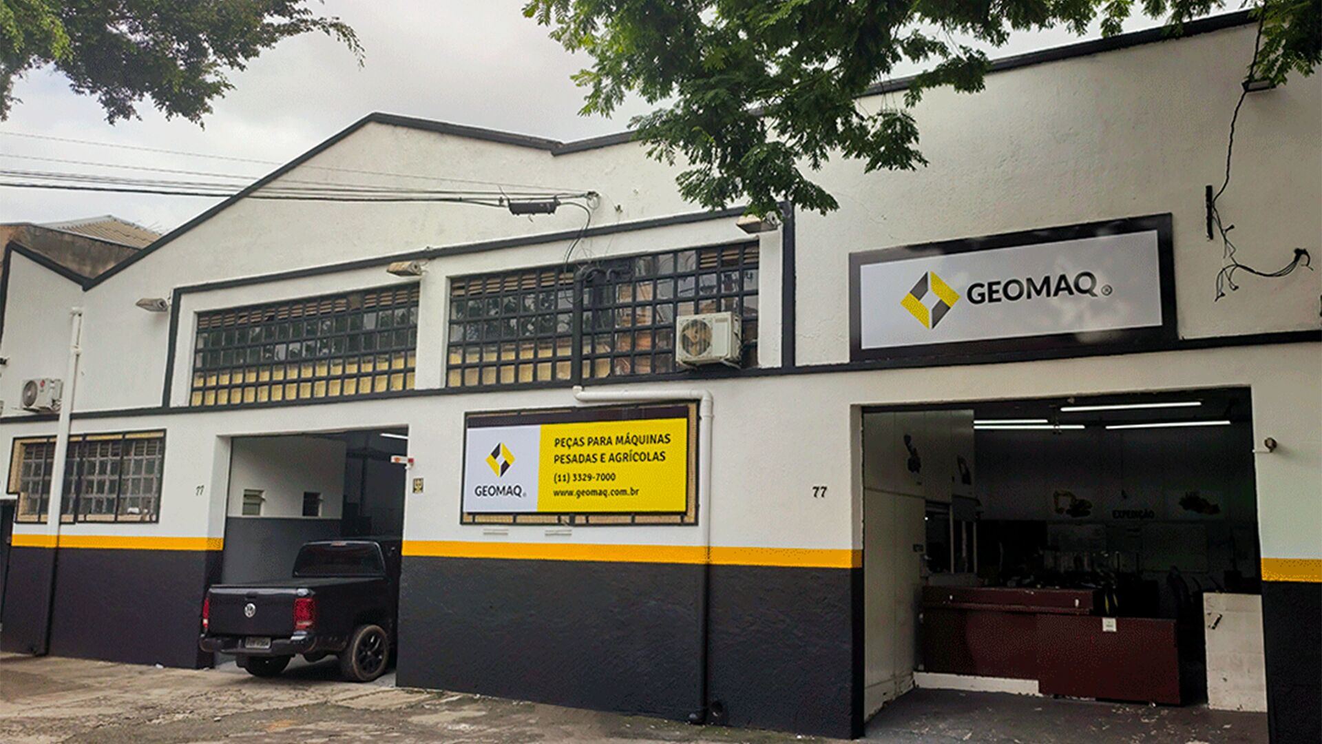 Fachada da Geomaq Tratorpeças em São Paulo