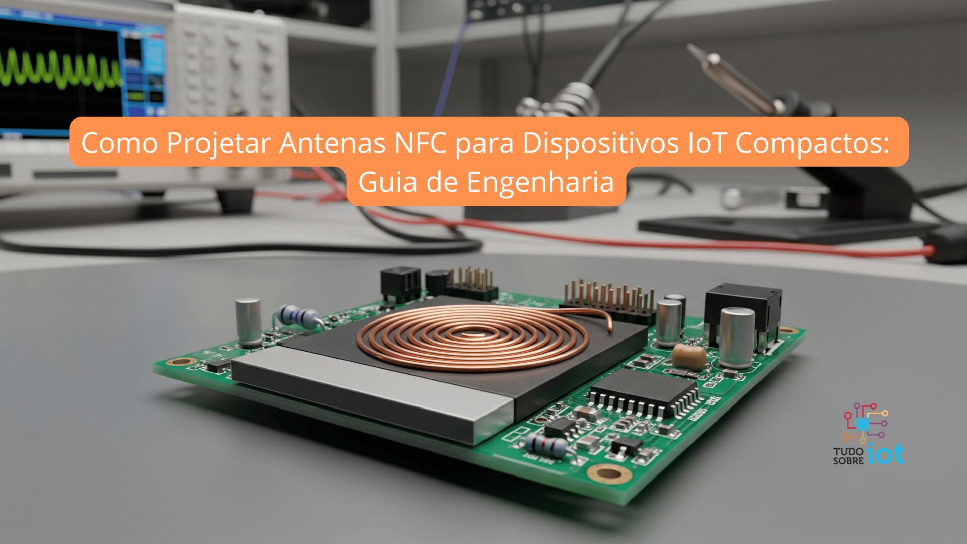 Imagem principal do artigo Como Projetar Antenas NFC para Dispositivos IoT Compactos: Guia de Engenharia