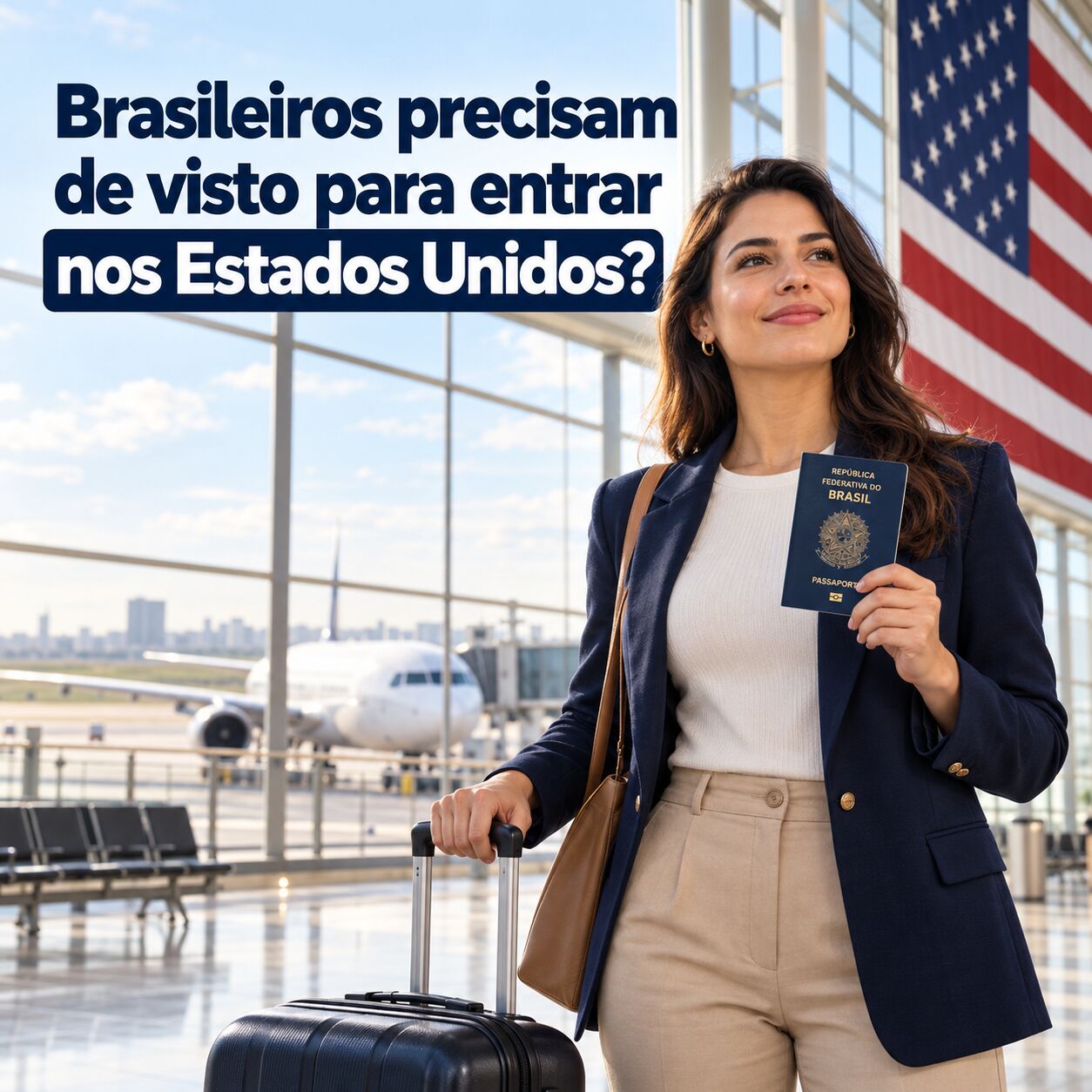 Imagem ilustrativa para o artigo Brasileiros precisam de visto para entrar nos Estados Unidos? da Now Vistos