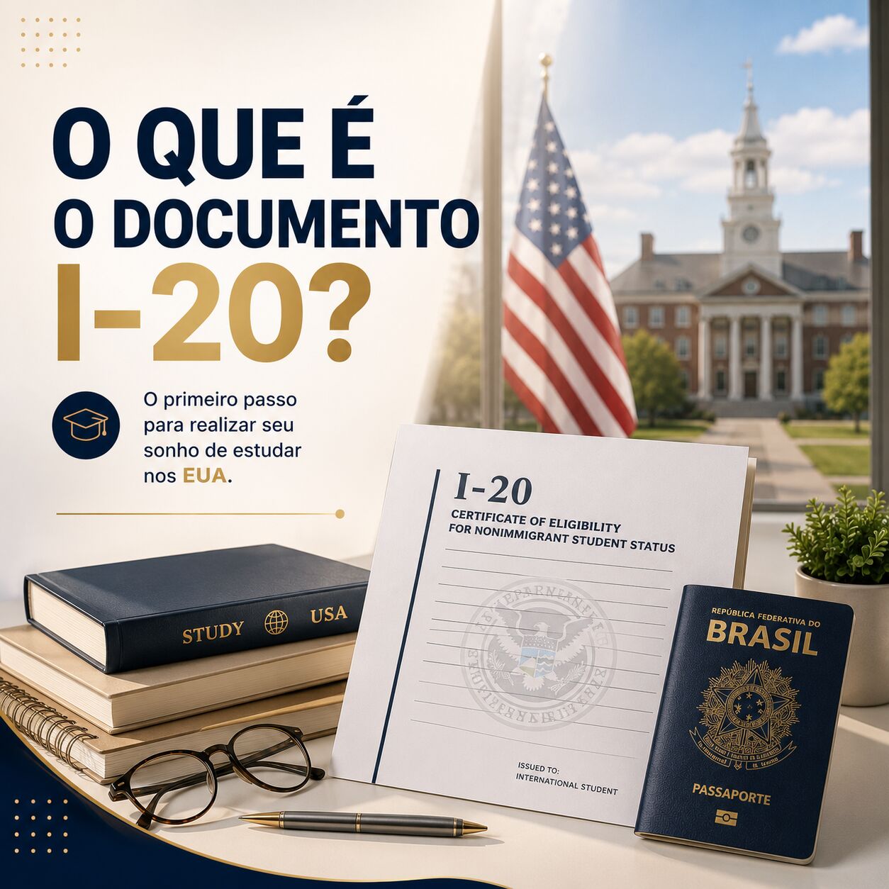Imagem ilustrativa para o artigo O que é o documento I-20? - Visto Americano de Estudante da Now Vistos