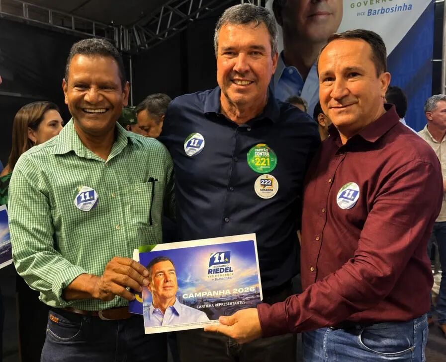 Imagem ilustrativa da matéria Ivan Xixi e Marquinhos do Pouso Alto reforçam apoio à reeleição de Riedel em encontro político