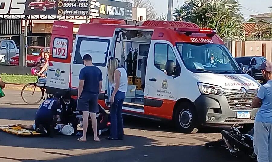 Ilustração da notícia Motociclista fica ferido após colisão com Jeep em São Gabriel do Oeste da MS Todo dia