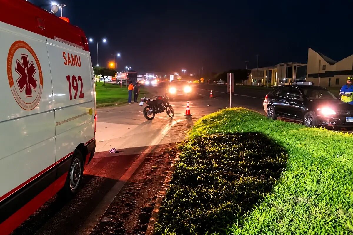 Ilustração da notícia Motociclista fica ferida após colisão com carro na BR-163 em São Gabriel do Oeste da MS Todo dia