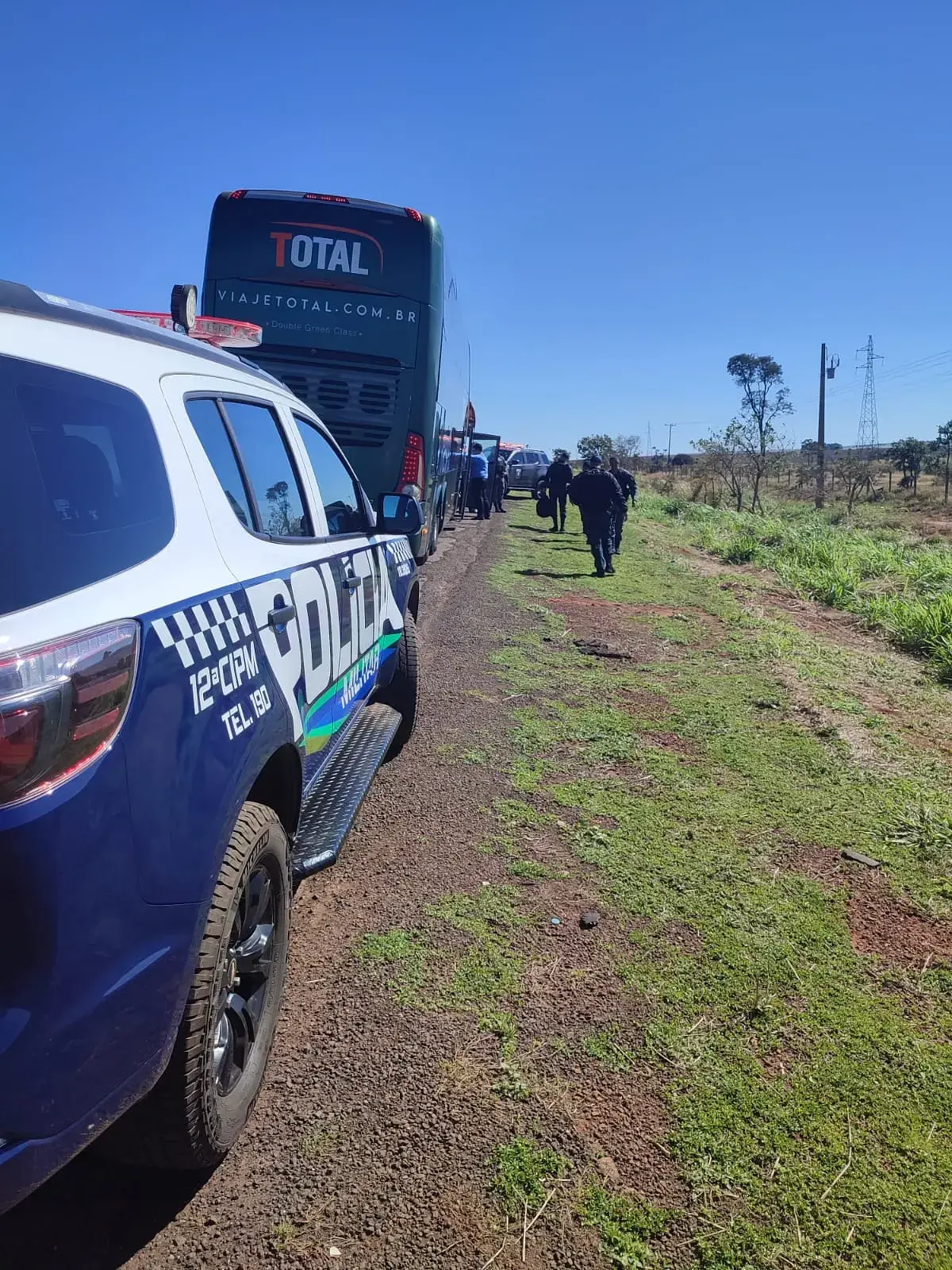 Imagem ilustrativa da matéria Homem é preso em ônibus na BR-163 em São Gabriel do Oeste durante operação