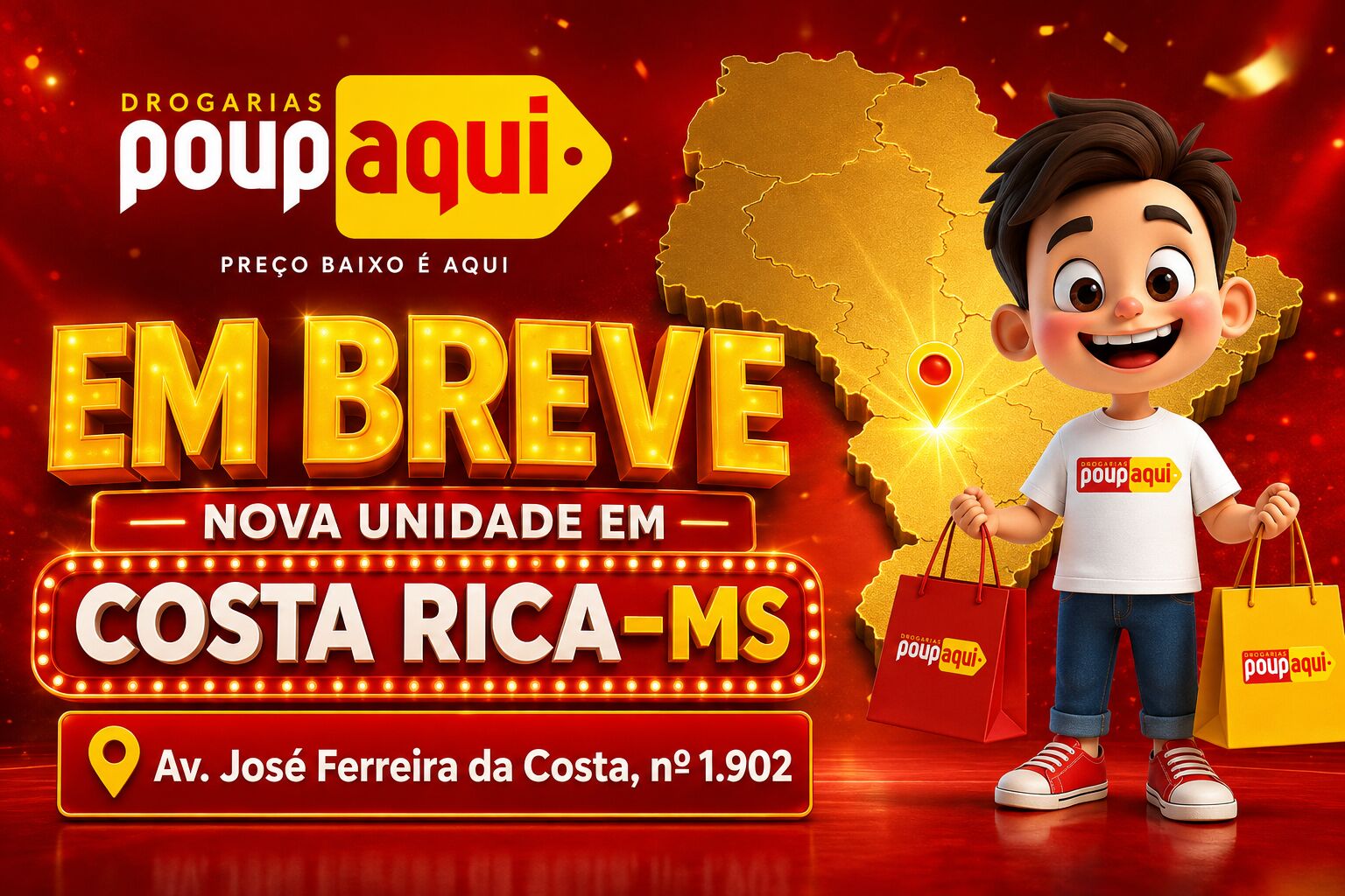 Imagem ilustrativa da matéria Poupaqui avança nos preparativos para inaugurar farmácia em Costa Rica