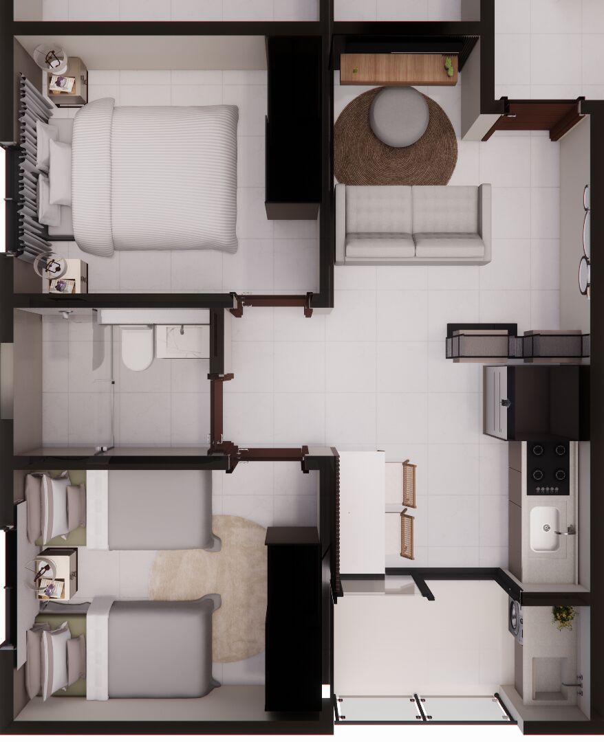Imagem da planta tipo 1 - Residencial Firenze