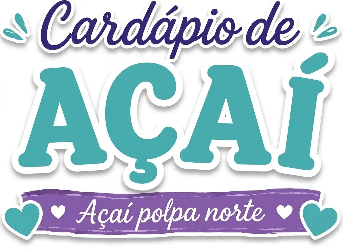 Copo de açaí montado