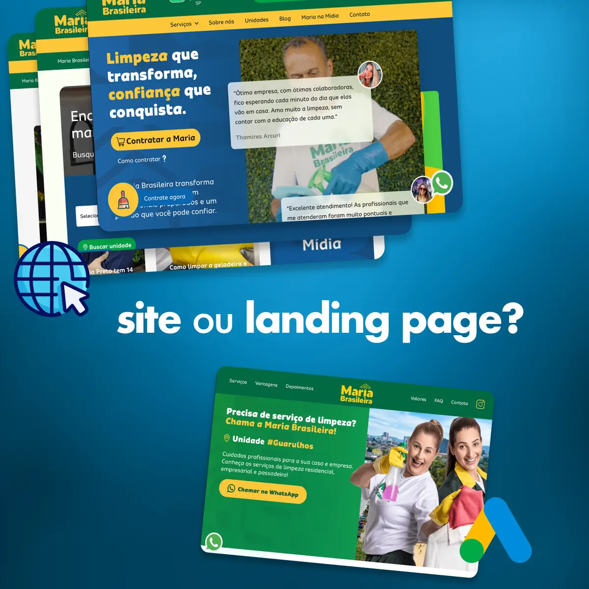 Imagem principal de Qual a diferença entre site e landing page? Entenda quando escolher cada um para gerar mais resultados