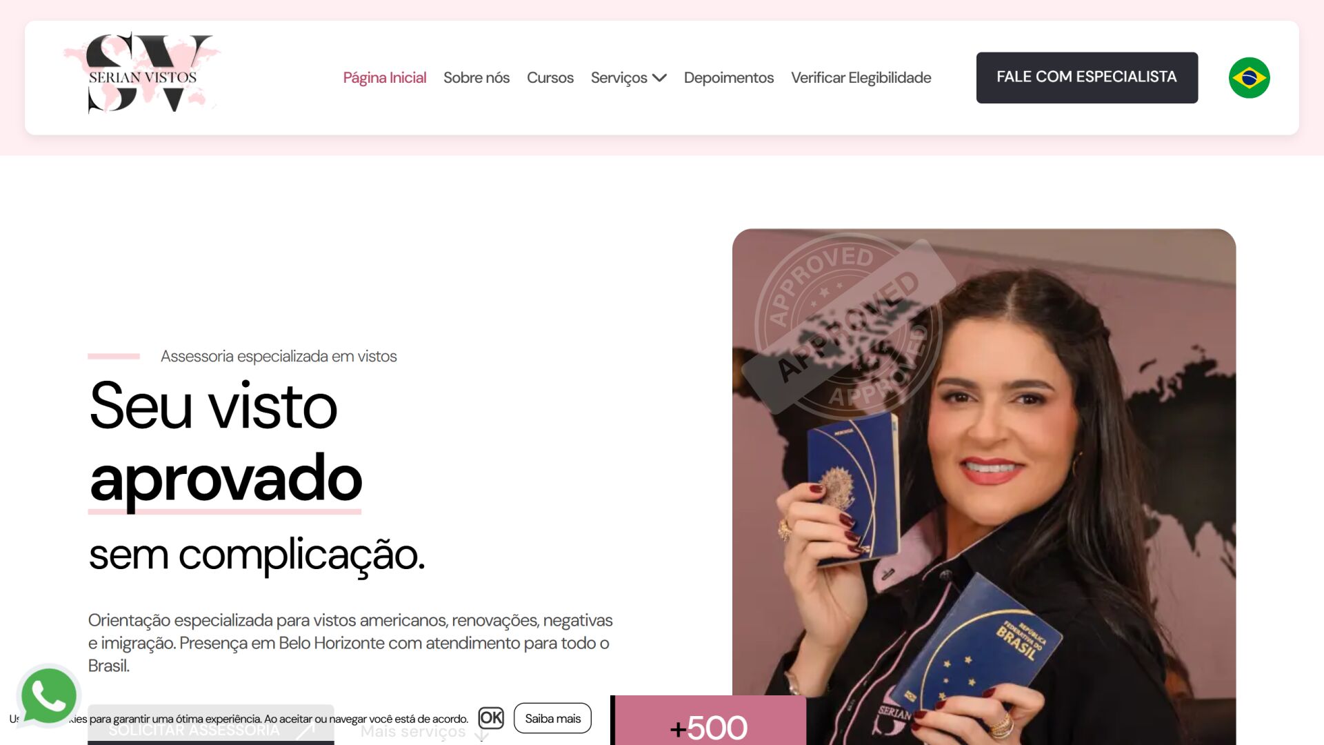 Imagem do Website Serian Vistos
