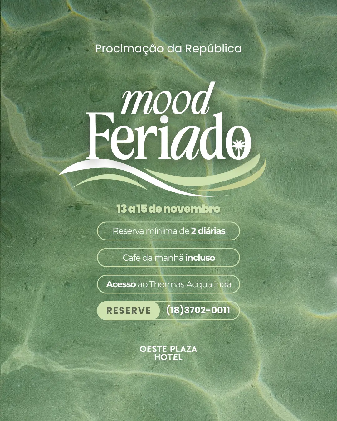 Pacote Dia das crianças- Oeste Plaza Hotel