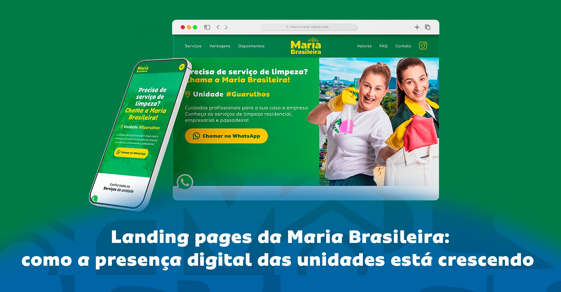 Imagem ilustrativa para o artigo Landing pages da Maria Brasileira: como a presença digital das unidades está crescendo da Maria Brasileira