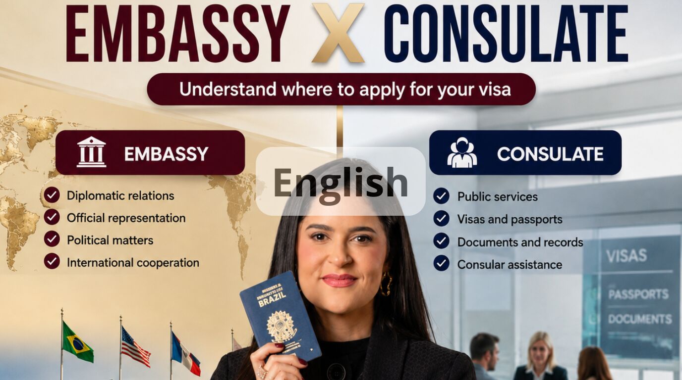Imagem ilustrativa para o artigo Difference between an embassy and a consulate: a quick guide da Serian Vistos