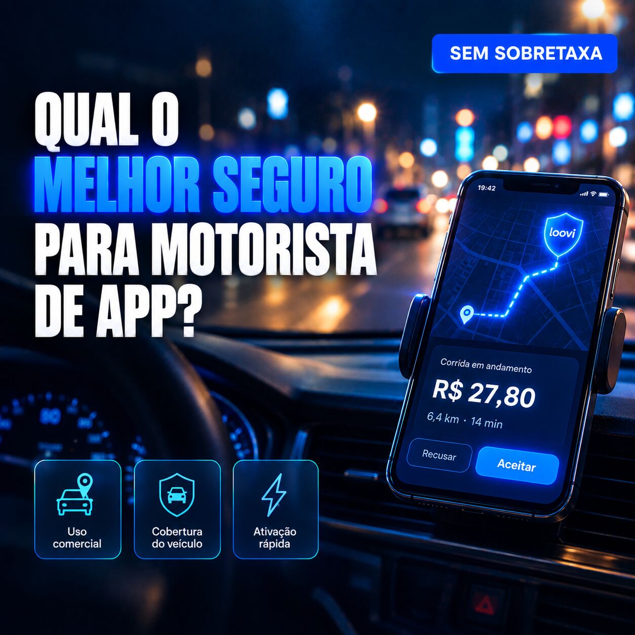 Imagem ilustrativa para o artigo Seguro Para Motorista de Aplicativo: Qual é Realmente o Melhor?