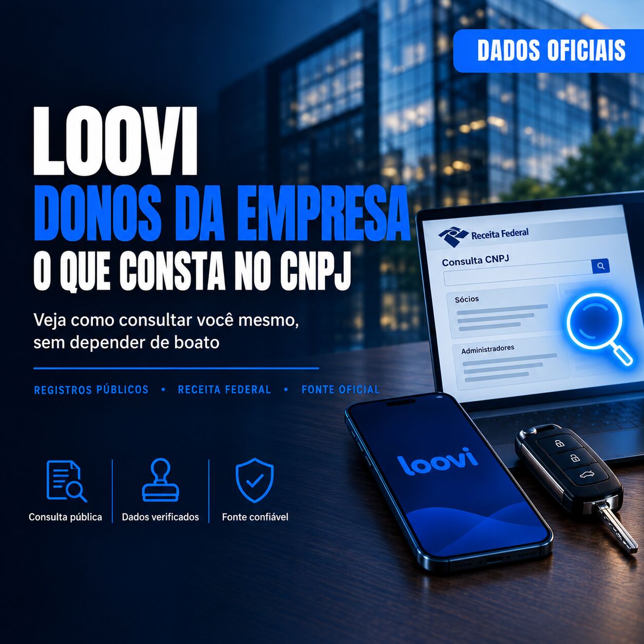 Imagem ilustrativa para o artigo Loovi Donos da Empresa: O Que Consta Oficialmente nos Registros Públicos