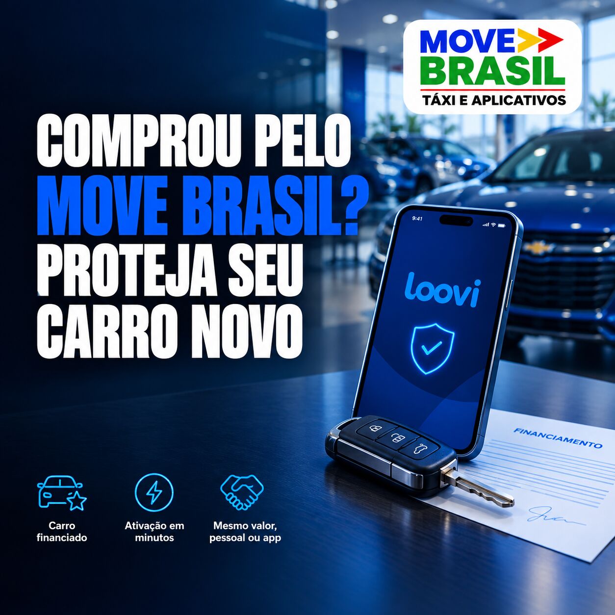 Imagem ilustrativa para o artigo Comprou Seu Carro Pelo Move Brasil? Veja Como Segurar Com a Loovi