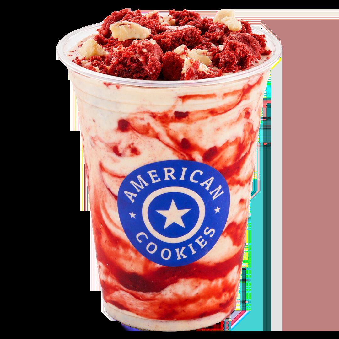 Shake Red Velvet com Ninho American Cookies