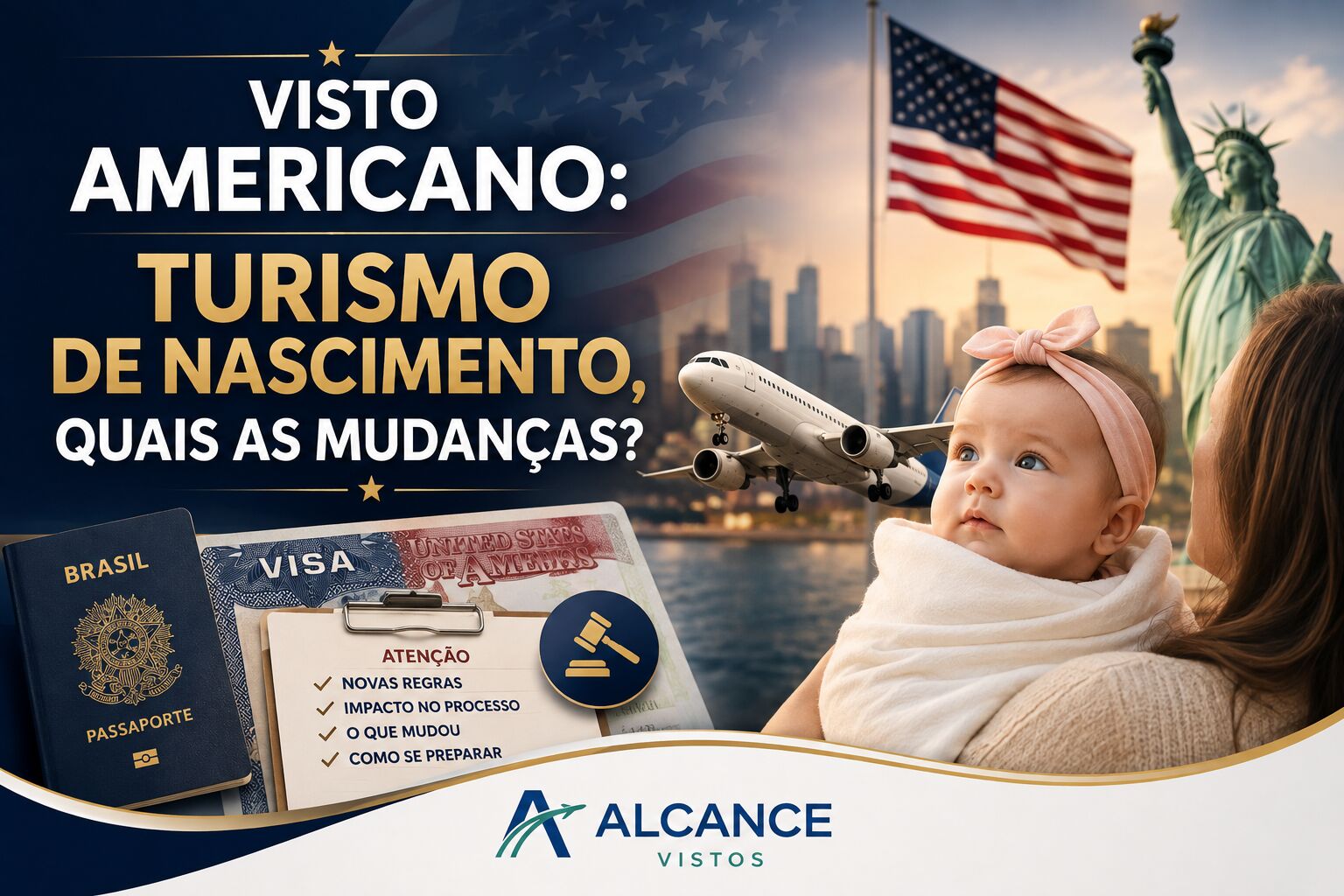 Imagem principal do artigo Visto Americano: Turismo de Nascimento, Quais as Mudanças?