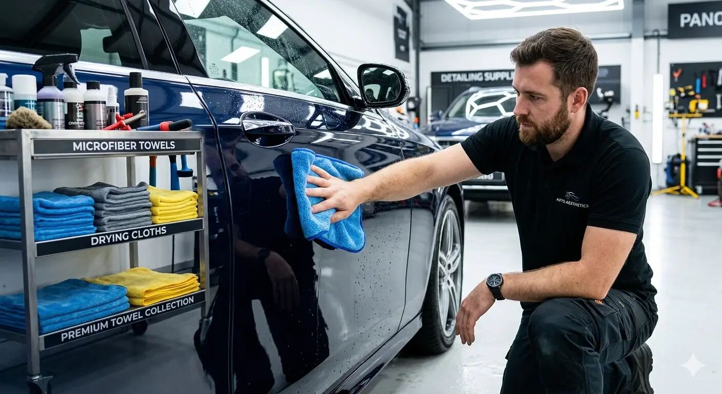 Detalhamento automotivo com espuma ativa