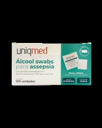 Imagem de Álcool Swabs Para Assepsia Uniqmed