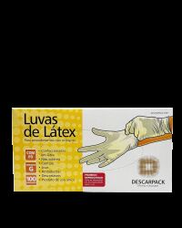 Imagem de Luva De Procedimento Em Látex Com Pó Tamanho G Descarpack - Caixa Com 100 unidades