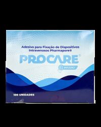 Imagem de Adesivo Estéril para Fixação de Cateter Pharmapore 6 x 7 cm Procare – Caixa com 100 Unidades