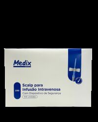 Imagem de Scalp 23G com Dispositivo de Segurança Luer Lock Medix
