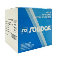 Imagem de Agulha Hipodérmica 30 x 0,70 mm 22G Solidor - Caixa com 100 Unidades