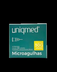 Imagem de Microagulha 30G x 4 mm Uniqmed – Caixa com 100 Unidades