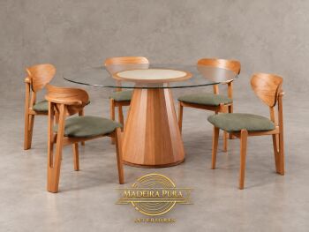 Imagem do produto Mesa Redonda Jasmim com Cadeira Jasmim