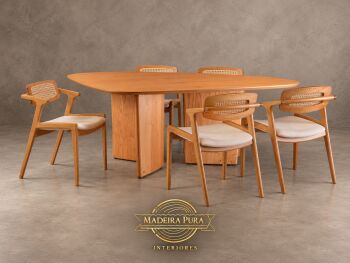 Imagem do produto Mesa Manacá Orgânica com Cadeira Iris Tela