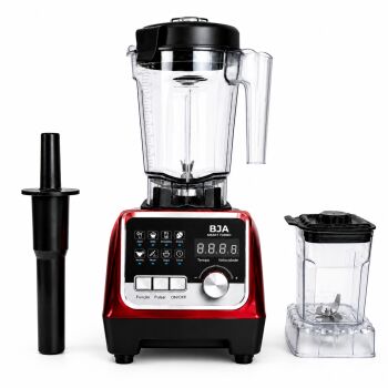 Imagem de Kit Blender BJA Smart Turbo 2000W, Copo de 2 Litros + Copo de 800 ml – Vermelho – Modelo BJA-2L-2W