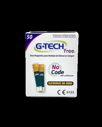 Imagem de Tiras Reagentes para Medição de Glicose G-Tech Free 1 – Caixa com 50 Unidades