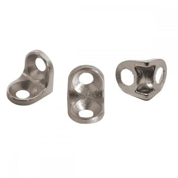 Imagem de CANTONEIRA ZAMAC 02 FUROS 13 X 13 NIQUELADA LEVE