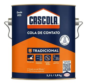 Imagem de COLA CASCOLA ADESIVO SEM TOLUOL 2,8KG TRADICIONAL