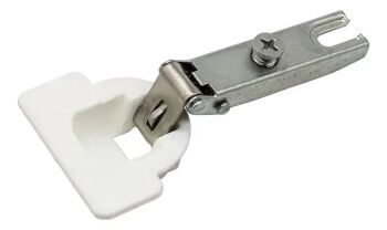 Imagem principal de DOBRADIÇA 26MM RETA PLÁSTICA (PARA ARMÁRIO DE AÇO)