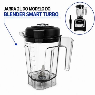 Imagem de Jarra 2 Litros Do Liquidificador Blender Smart Turbo