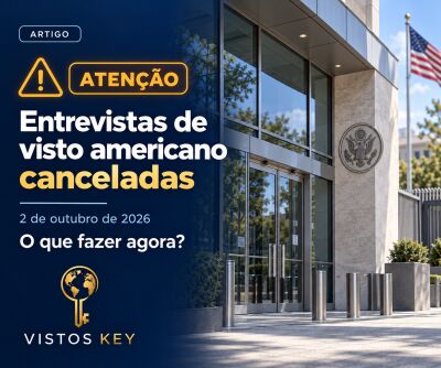 Imagem do artigo Consulados dos EUA suspendem entrevistas em 2 de outubro: o que fazer se seu agendamento foi cancelado?