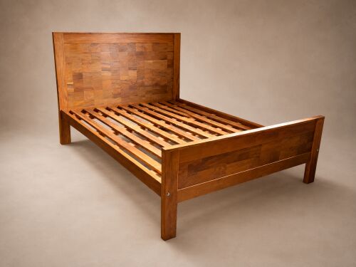 Imagem do produto Cama Marchetada em Peroba Rosa