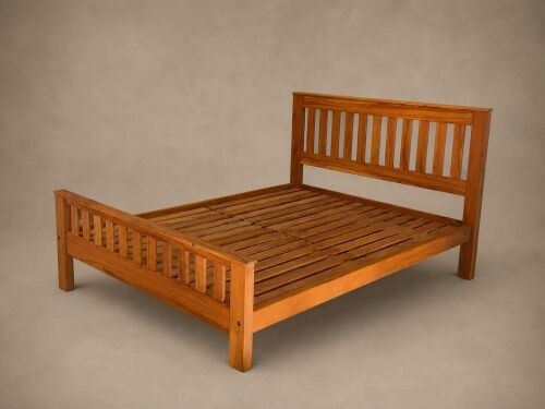 Imagem do produto Cama Ripada em Peroba Rosa