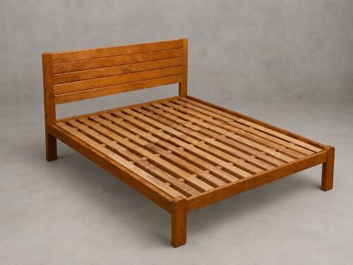 Imagem do produto Cama Ripa Horizontal em Peroba Rosa